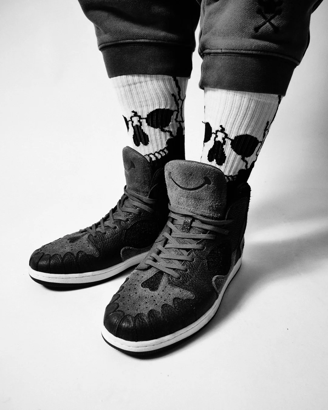 SKULL SOCKS - TAN | Prospective Flow | Japanese Fashion for Men